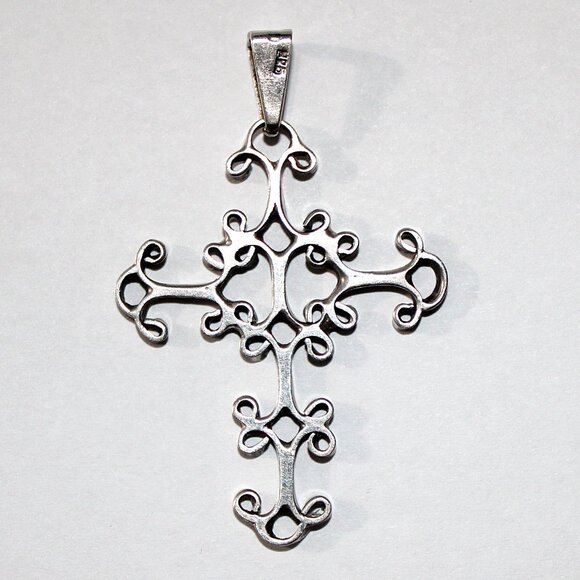 Vintage Sterling Silver Garcia Cross Mexico - Picture 2 of 7